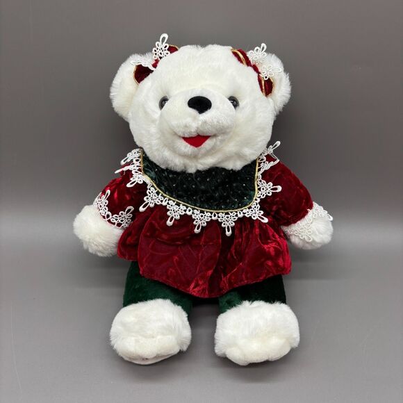 Dan Dee Snowflake Friends Christmas Bears Plush Set 2002 Boy Girl Holiday 13" - Picture 3 of 11